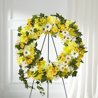 Golden Remembrance Wreath