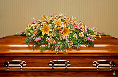 Heavenly Blooms Casket Spray