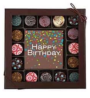 Birthday  Artisan Chocolate 16 pc truffles
