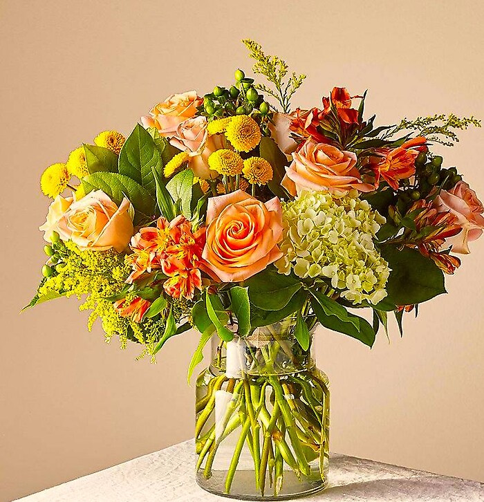 Life's a peach floral bouquet