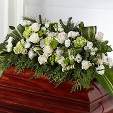 Hopeful Gesture Floral Casket