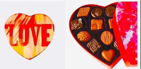 EvolveLove 28 pc.Heart Box Chocolate