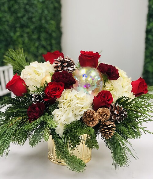 DECEMBER JOYS centerpiece