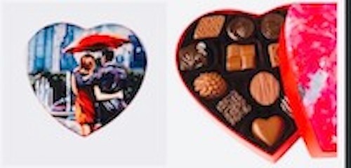 City Stroll Heart 28 pc.Box of Gourmet Chocolate