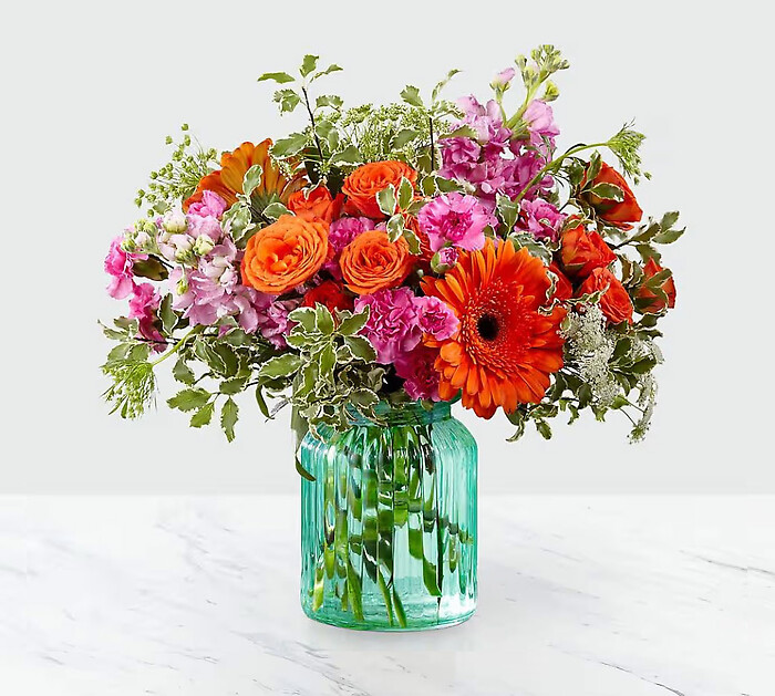 The Aqua escape bouquet